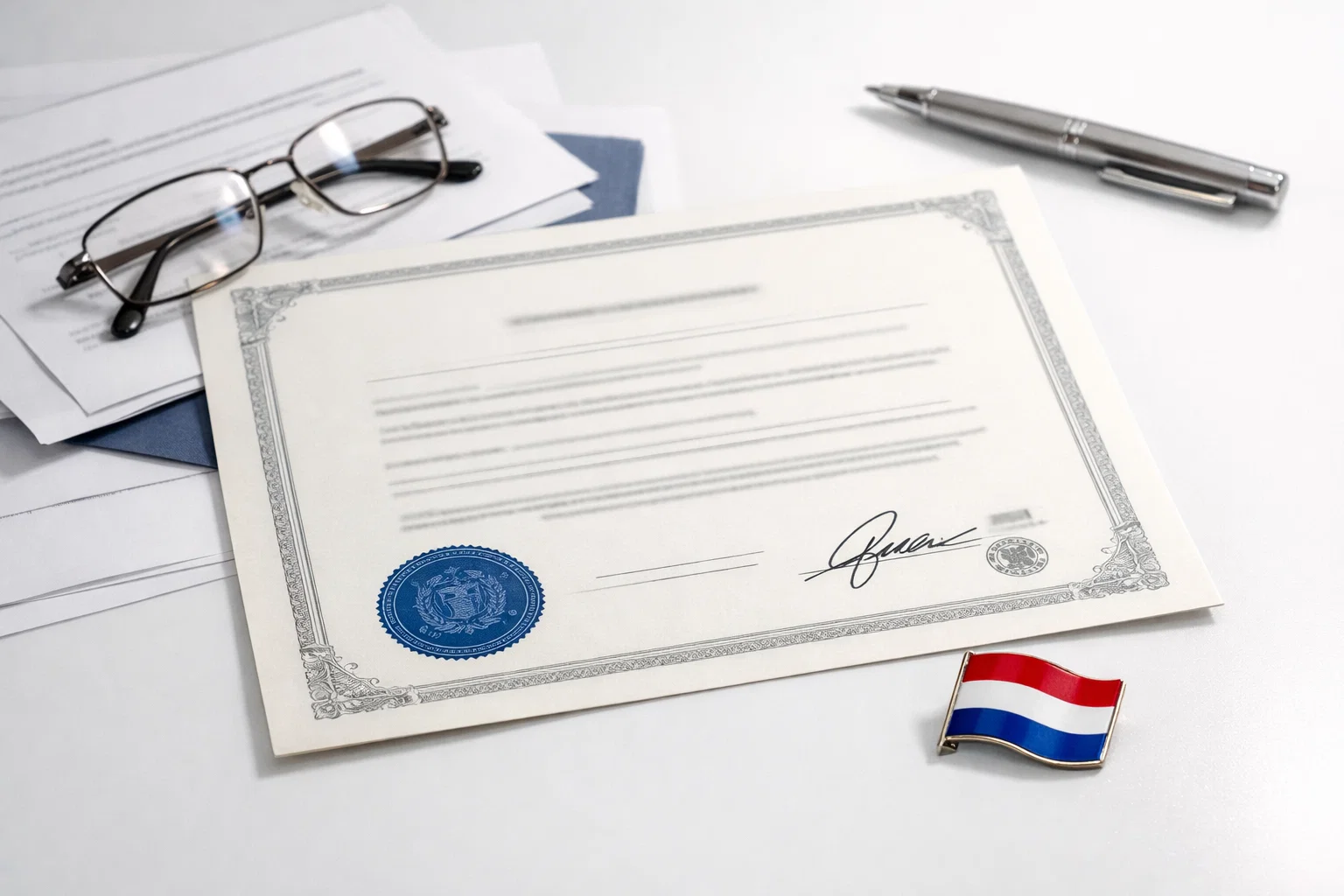 KSA vergunning document met Nederlands vlag symbool